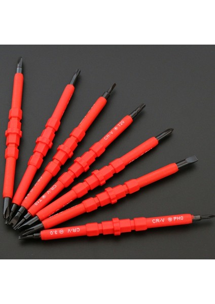 8 Adet Elektronik Yalıtımlı El Tornavida Araçları Aksesuar Araçları Dıy Seti Manyetik Ipuçları Dıy (Yurt Dışından) fırsatları
