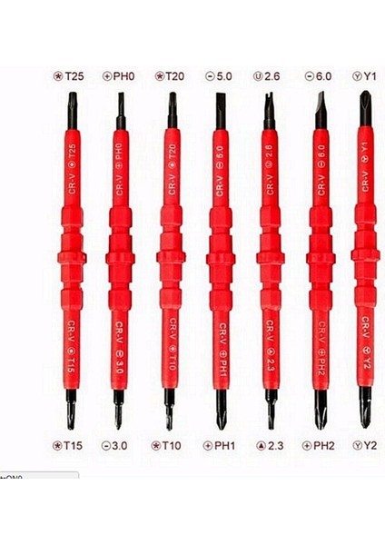 8 Adet Elektronik Yalıtımlı El Tornavida Araçları Aksesuar Araçları Dıy Seti Manyetik Ipuçları Dıy (Yurt Dışından) indirimleri