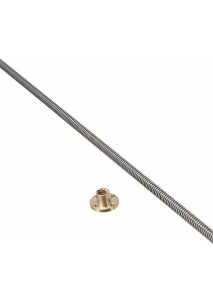 Popüler T6 400MM Kurşun Vida 6mm Konu 2mm Pitch Somunlu Kurşun Vida (Yurt Dışından)