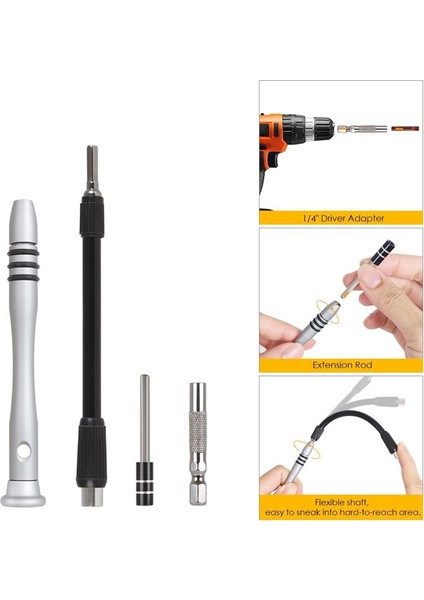 63 In 1 Tornavida Seti Eyegl Onarım Aracı Kiti MacBook Comter Dizüstü Bilgisayar Için iPhone Ps5/ps4 Izle Izin (Yurt Dışından) fiyatları