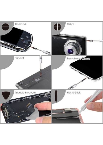 63 In 1 Tornavida Seti Eyegl Onarım Aracı Kiti MacBook Comter Dizüstü Bilgisayar Için iPhone Ps5/ps4 Izle Izin (Yurt Dışından) indirimleri