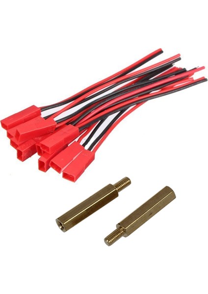 70 Adet Aksesuar: 50 Adet M3 Erkek x M3 Dişi Vida Stand-Off Spacer Hex ve 10 Çift 2 Pin Jst Fiş Soket Konnektör (Yurt Dışından)