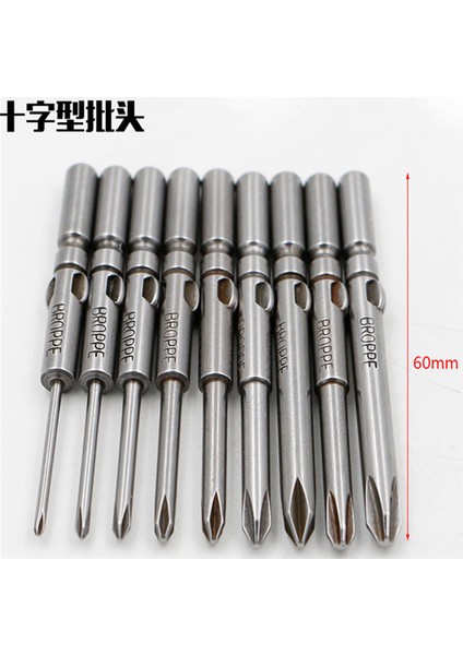 Broppe 9 Adet 801 Çapraz Elektrikli Tornavida 801 Çapraz 5mm Şaft - (Yurt Dışından)