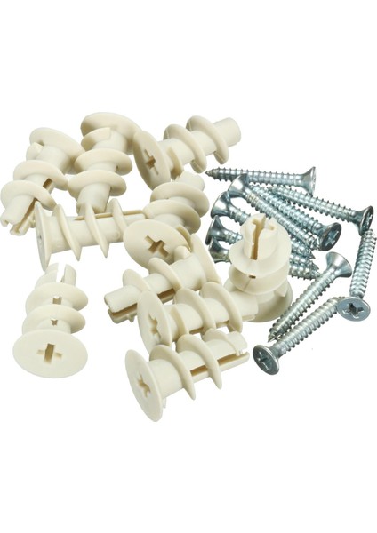 10 Adet Ağır Hizmet Araçları Dıy Alçıpan Boşluğu Duvar Bağlantıları Çapa Içi Boş Fişler Vidalı (Yurt Dışından)