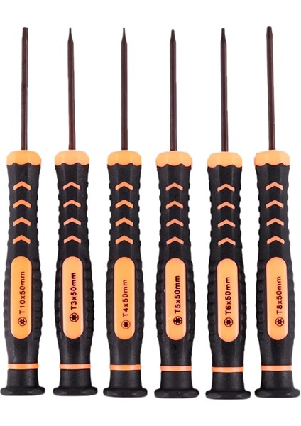 T3 T4 T5 T6 T8 T10 Torx Bit ile 10'u 1 Arada Torx Tornavida Seti, Dizüstü Bilgisayarlar Gibi Elektronik Ekipmanların Sökülmesi ve Onarımı Için Uygundur (Yurt Dışından)
