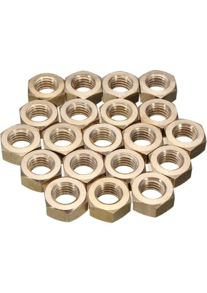 Metrik Konu Araçları Için Pirinç Altıgen Yarım Somun Dıy Cıvata ve Vida Boyutu M12 20 Adet (Yurt Dışından) modelleri