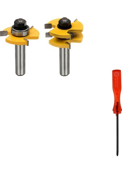 1x Üç Kanatlı Tornavida Aracı ve 2x Dil ve Oluk Seti, Yönlendirici Ucu Seti, Ahşap Kapı Döşeme 3 Diş Ayarlanabilir (Yurt Dışından) fiyatları