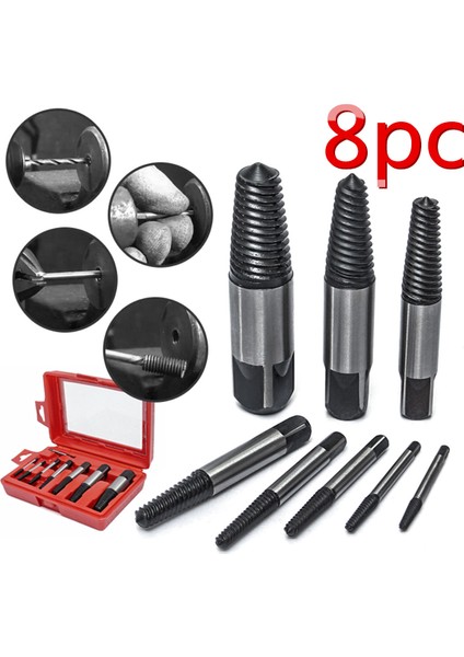 Araçlar 8 Adet Temizleme Vidası Alet Seti Kırık Hasarlı Vida Cıvata Saplama Çıkarıcı Temizleme Aleti Kiti (Yurt Dışından) fırsatları
