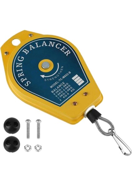 Hidrolik Ekipman Için Sarı Ergonomik Geri Çekilebilir Alet Asma Tutucu 0.5-1.5kg Yaylı Dengeleyici (Yurt Dışından)