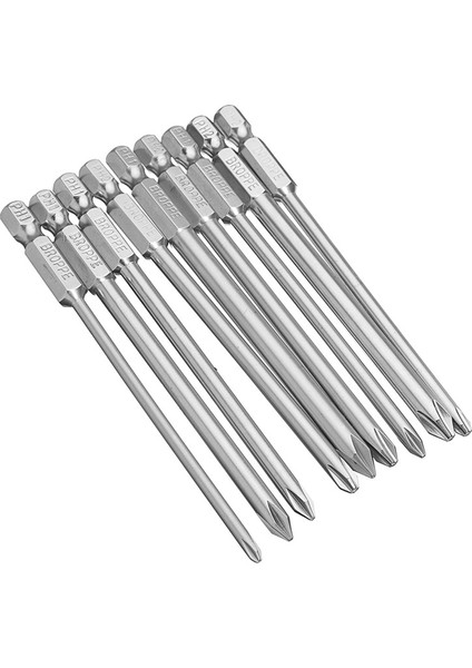 Fonksiyonel Broppe 9 Adet Set 100MM 1/4 Inç Hex Shank Çapraz Kafa Tornavida Phillips Elektrikli Sürücü Uçları El Aletleri Tornavida Matkap Ucu (Yurt Dışından)