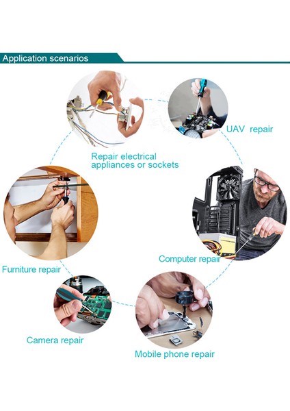 Yeni Araç 10 Adet Hassas Manyetik Tornavida Seti Phillips Oluklu Yıldız Uçları Onarım Aracı (Yurt Dışından) modelleri