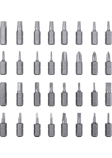 Sürpriz Broppe A/b/c/d Tipi Tornavida Matkap Uçları Araçlar Kiti 1/4 Inç Hex Shank Manyetik Tornavida Ucu Seti-A (Yurt Dışından)