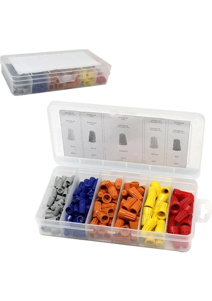 158PCS Tel Konnektör Terminali Büküm Elektrik Somunu Yaylı Kapak Çeşitleri Kiti (Yurt Dışından) fırsatları