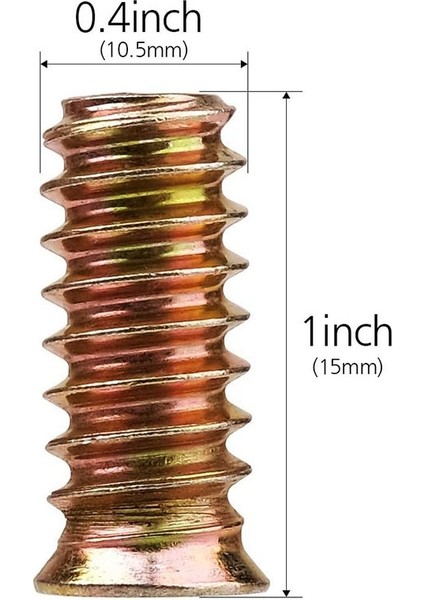 100 Adet 1/4 Inç -20X15MM Somun Konu Ahşap Çekirdek Cıvata Bağlantı Elemanı Bağlantı Xagon Soket Sürücü Suile Ahşap Niture (Yurt Dışından) fiyatları