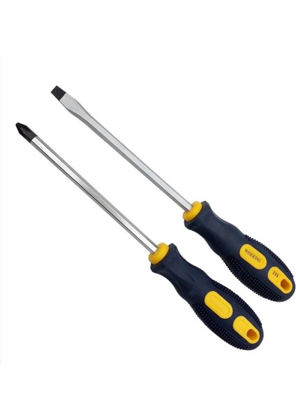 2 Pcs Manyetik Tornavida Seti Araçları Dıy Yumuşak Kavrama Phillips ve Düz Kafa Ipuçları Tornavida (Yurt Dışından)