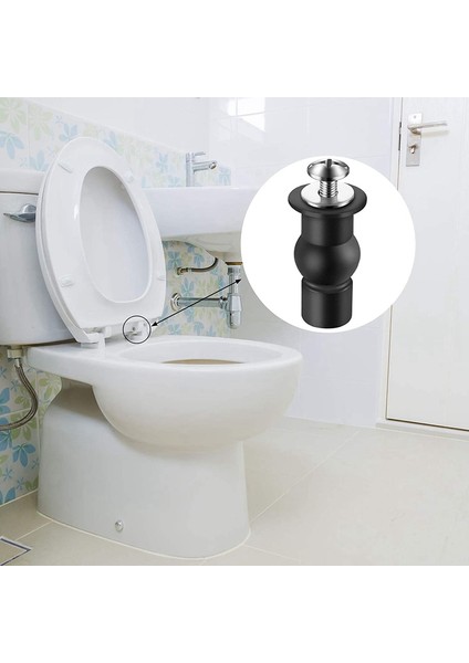 10 Adet Klozet Vidaları Evrensel Tuvalet Genişleyen Vidalar Klozet Menteşe Cıvatası Yedek Kauçuk Kör Delik (Yurt Dışından)