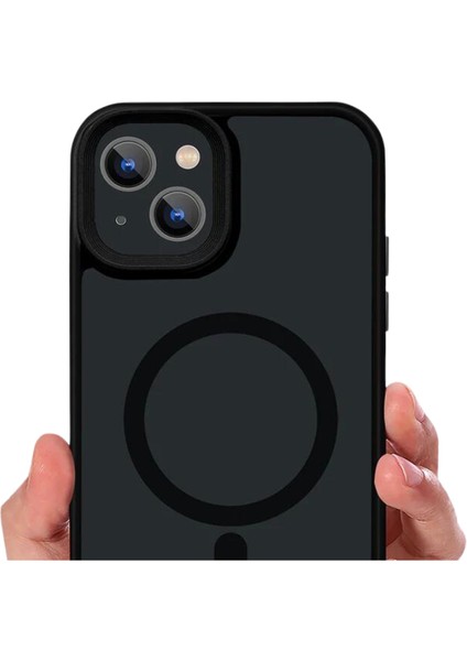 BufaloGlass iPhone 14 Pro Max MagSafe Uyumlu Premium Magnific Dark Black Case/ MagSafe Premium Siyah Kılıf fırsatları