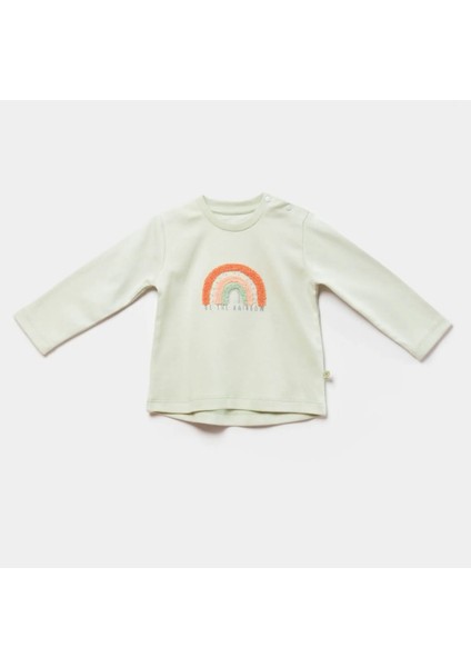 Sweat Biorganik Tiny Birds Ekru Yeşil