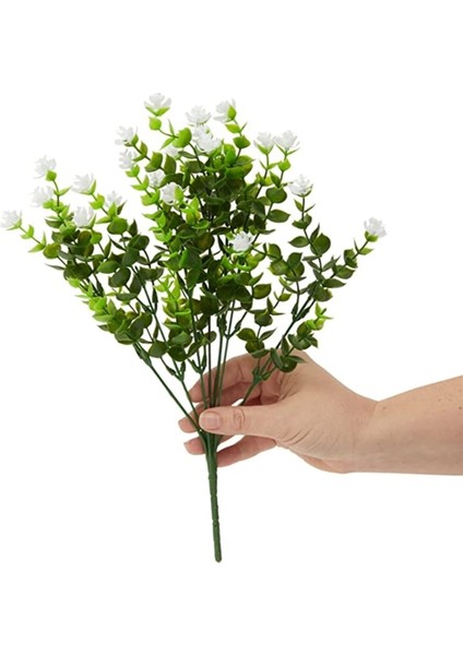 Yapay Çiçek Beyaz Mineli Şimşir Dekoratif Yapay Bitki fiyatları