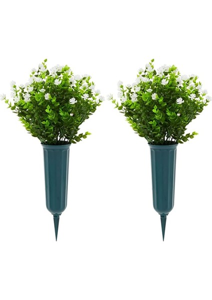 Yapay Çiçek Beyaz Mineli Şimşir Dekoratif Yapay Bitki modelleri