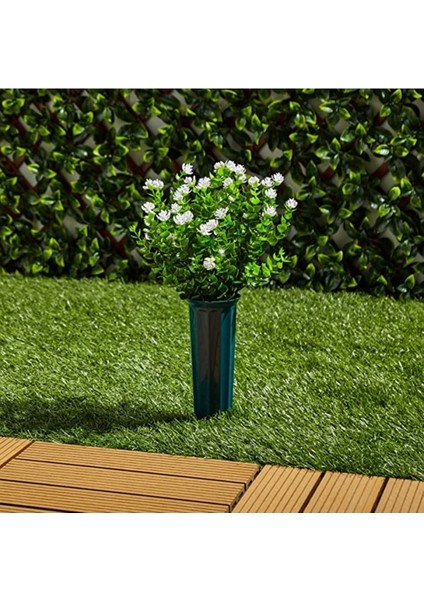 Yapay Çiçek Beyaz Mineli Şimşir Dekoratif Yapay Bitki fırsatları