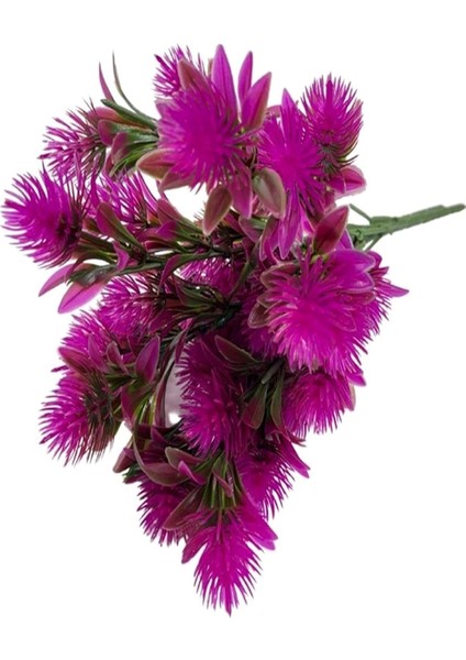 Yapay Çiçek Dikenli Çam Demeti Fuşya