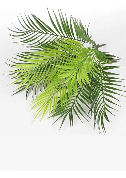 Yapay Çiçek Palmiye Areka Yaprağı 9 Dallı Demet