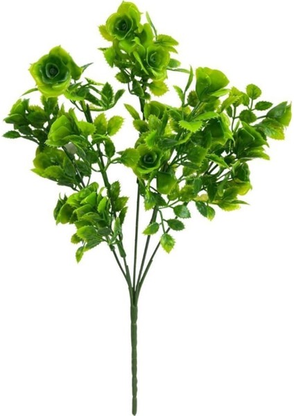 Yapay Çiçek Gül Demeti Yeşil