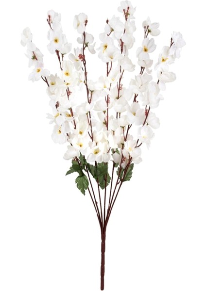 Yapay Çiçek Bahardalı Japon Kiraz Çiçeği 7 Dallı 57CM Beyaz fiyatları