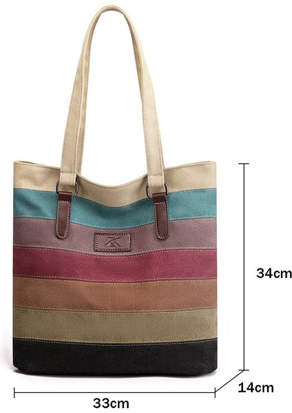Retro Kontrast Renkli Patchwork Kumaş Çanta (Yurt Dışından)