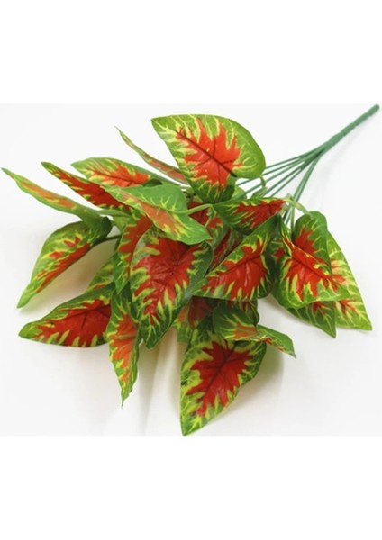 Yapay Büyük Lüx Islak Kroton Bitkisi Kolyos Model