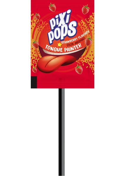 PixiPops Dil Boyayan Yassı Lolipop