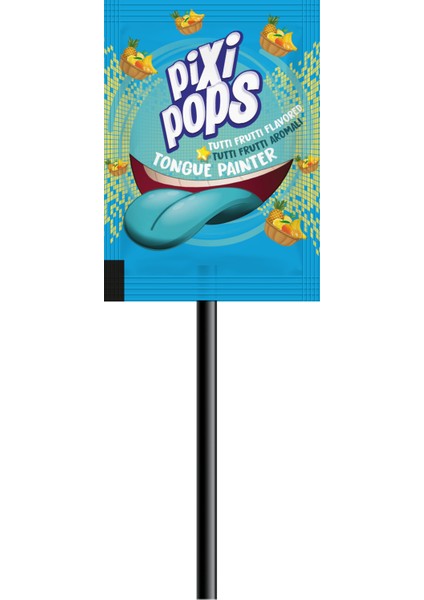 PixiPops Dil Boyayan Yassı Lolipop