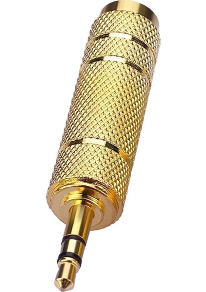 3.5 mm Erkek Stereo -6.3 mm Dişi Gold Çevirici