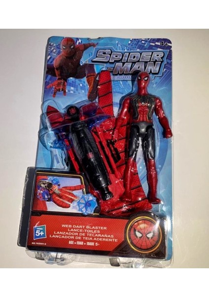 Spiderman Ağ Atan Eldiven - Spiderman Figürlü Eldiven Seti