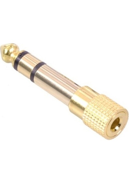 6.3 mm Erkek To 3.5 mm Dişi Çevirici Dönüştürücü Jack
