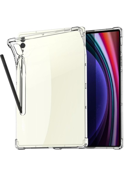 Samsung Galaxy Tab S9 FE Plus/S10 Plus/S9 Plus Kılıf Darbelere Dayanıklı Şeffaf Kapak X610-16-810-18 X820