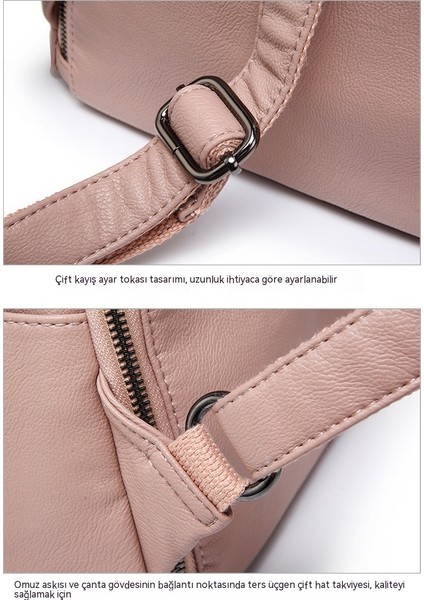 2023 Sırt Çantası Kadın Yeni Gelgit Kore Versiyonu Trend Vahşi Moda Çok Fonksiyonlu Basit Hırsızlık Önleme Seyahat Yumuşak Deri Sırt Çantası (Yurt Dışından) fırsatları