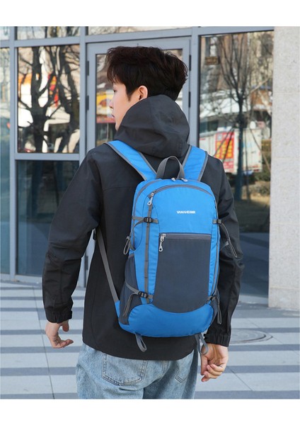 Yeni Katlanır Çanta Çok Fonksiyonlu Açık Hafif Dağcılık Çantası Katlanır Omaralar Çanta Seyahat Su Önleyen Günü Sırt Çantası (Yurt Dışından) modelleri