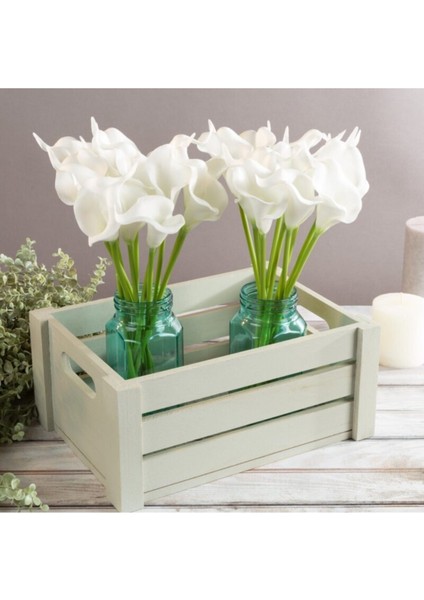 Yapay Çiçek Islak Gala Çiçeği 8 Dal Beyaz modelleri