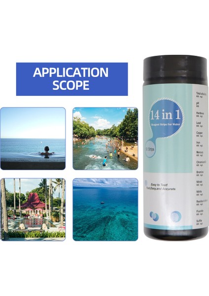 50 Adet/şişe 14 In 1 Ph Test Şeritleri Yüzme Havuzu Spa Reaktif Şeritleri Su Ph Klor Alkalinite Ph Kağıt Test Cihazı 40% Kapalı (Yurt Dışından) indirimleri