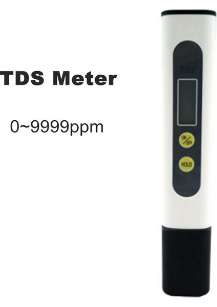 Tds Su Sayacı Dijital Su Kalitesi Filtresi Ölçüm Ekipmanları Tds Su Saflığı Test Cihazı Aracı 0-9999PPM Içme Akvaryumu Için (Yurt Dışından)