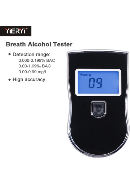 Yieryi Taşınabilir AT818 Profesyonel Test Cihazları Breathalyzer LCD Ekran Dijital Nefes Hızlı Tepki (Yurt Dışından) fiyatları