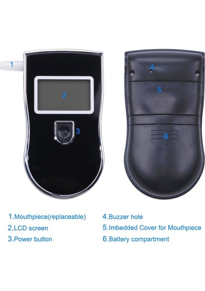 Yieryi Taşınabilir AT818 Profesyonel Test Cihazları Breathalyzer LCD Ekran Dijital Nefes Hızlı Tepki (Yurt Dışından) indirimleri