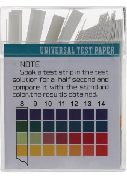 100 Şerit 0-14 Ph Alkali Asit Göstergesi Kağıt Su Tükürük Turnusol Test Kiti #20/24W (Yurt Dışından)