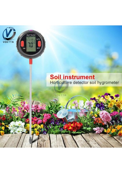 3/4/5 In 1 Çok Fonksiyonlu Toprak Ph Test Cihazı Dijital Ph Ölçer Sıcaklık Nem Güneş Işığı Yoğunluğu Ölçümü Bahçe Bitkileri Için (Yurt Dışından) fiyatları