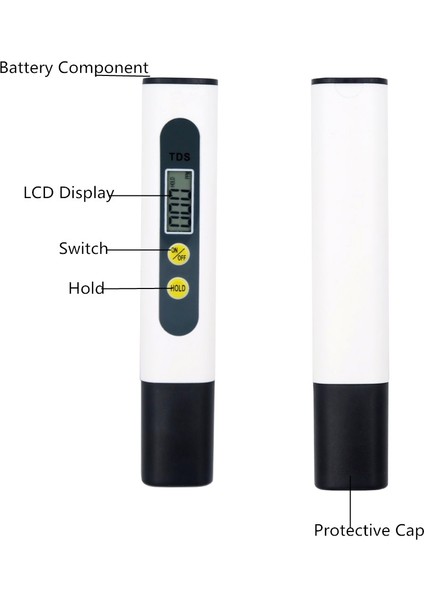 Tds Metre Su Kalitesi Test Cihazı Otomatik Kalibrasyon Tds Test Cihazı 0-990PPM Ideal Su Test Ölçer Içme Suyu Akvaryumları 30% Kapalı (Yurt Dışından) modelleri