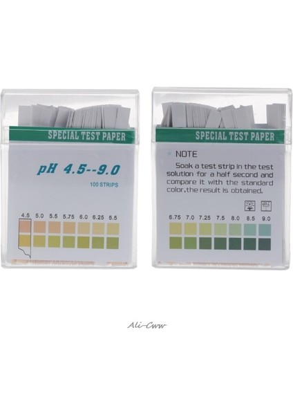 100 Şerit 4.5-9 Ph Alkali Asit Göstergesi Kağıt Su Tükürük Turnusol Test Kiti (Yurt Dışından) fırsatları