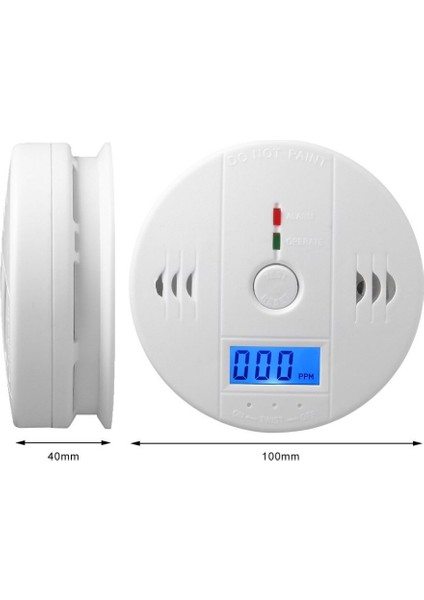 Co Gaz Sensörü Karbon Monoksit Zehirlenmesi Alarmı LCD Fotoelektrik Bağımsız 85DB Uyarı Yüksek Hassasiyetli (Yurt Dışından) indirimleri