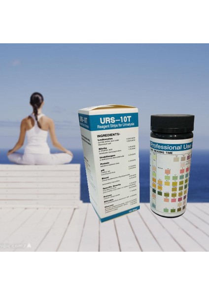 50/100 URS-10T Idrar Test Şeritleri 10 Idrar Parametre Test Şeritleri Wbc Nitrit Ürobilinojen Protein Ph Kan Özgül Ağırlık (Yurt Dışından)